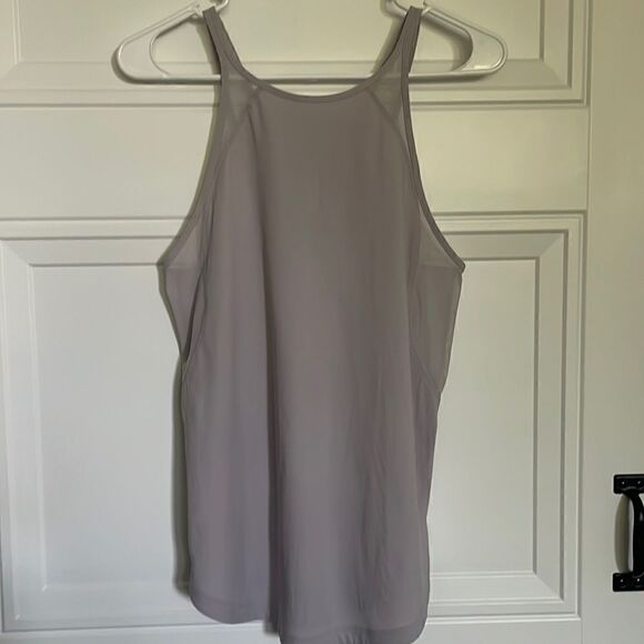 Lululemon Gray High Neck Tank Top - Picture 1 of 6